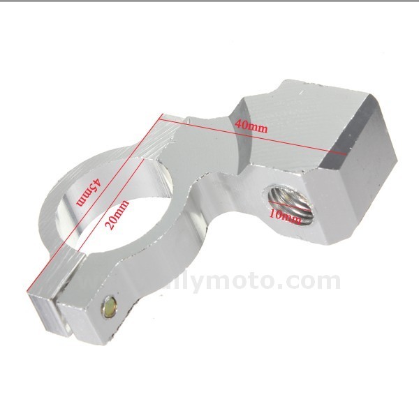 88 7-8Inch Motorcycle Bracket 10Mm Handlebar Mirror Mount Holder Clamp Aluminum@3